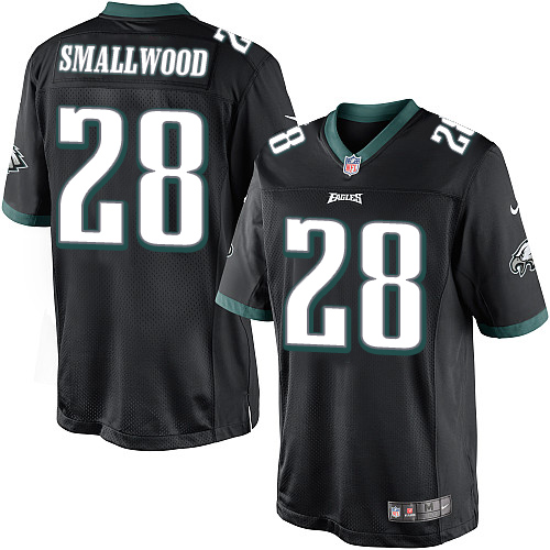 Men's Limited Wendell Smallwood Nike Jersey Black Alternate - #28 NFL Philadelphia Eagles